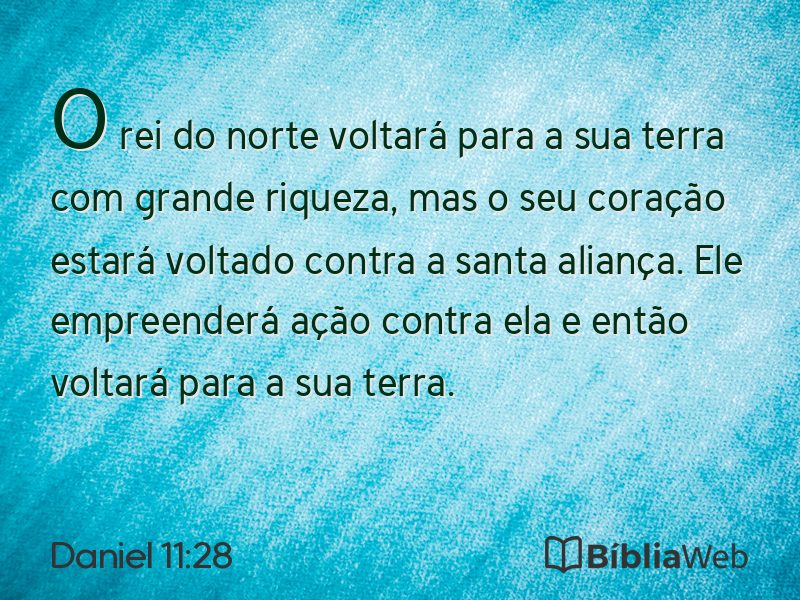 Daniel 11:28 em imagem para compartilhar