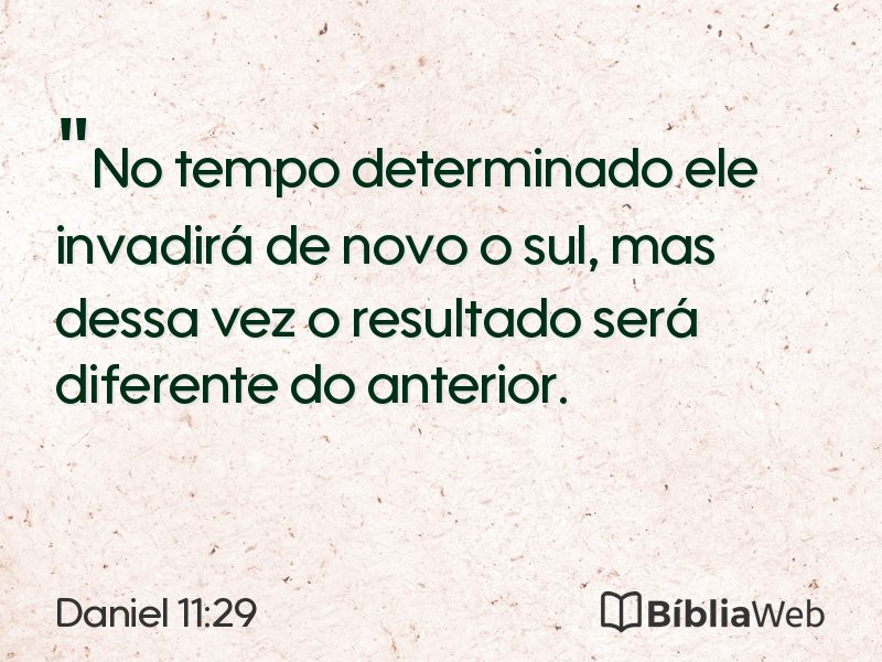 Daniel 11:29 em imagem para compartilhar