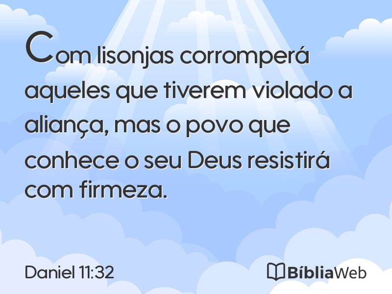 Daniel 11:32 em imagem para compartilhar