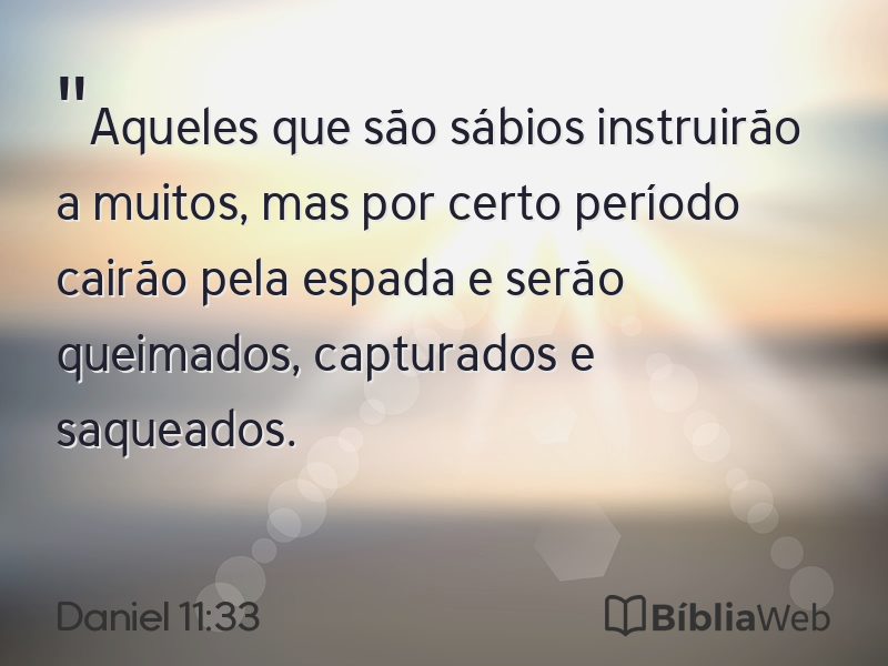 Daniel 11:33 em imagem para compartilhar