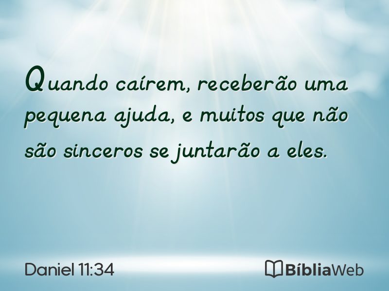 Daniel 11:34 em imagem para compartilhar