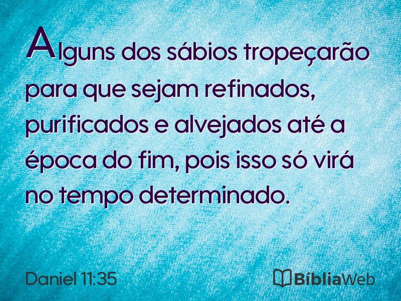Daniel 11:35 em imagem para compartilhar