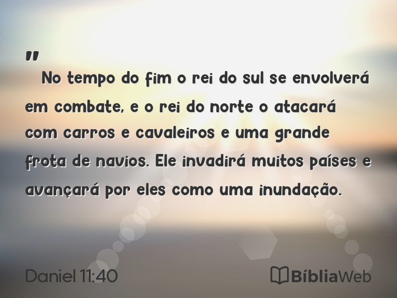Daniel 11:40 em imagem para compartilhar