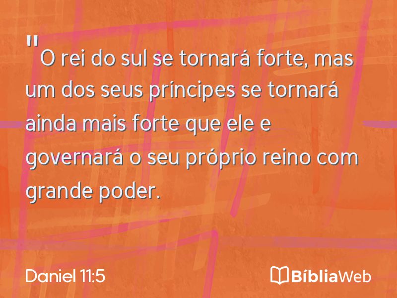 Daniel 11:5 em imagem para compartilhar