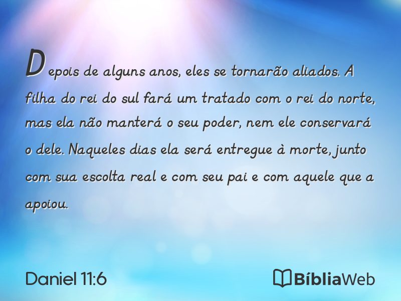 Daniel 11:6 em imagem para compartilhar