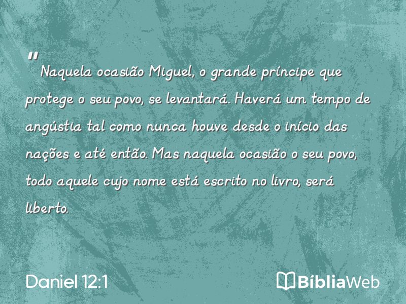 Daniel 12:1 em imagem para compartilhar