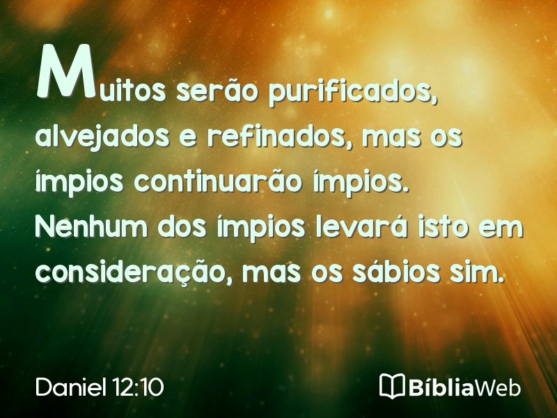 Daniel 12:10 em imagem para compartilhar