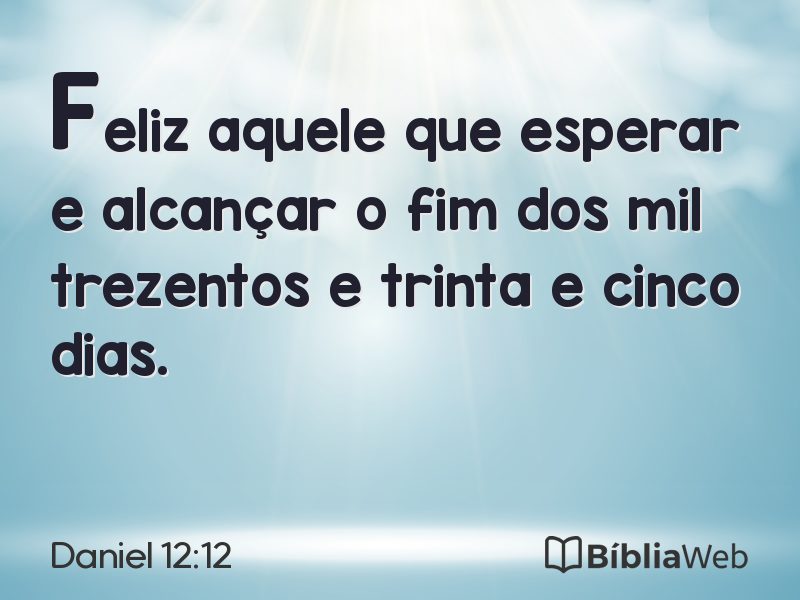 Daniel 12:12 em imagem para compartilhar