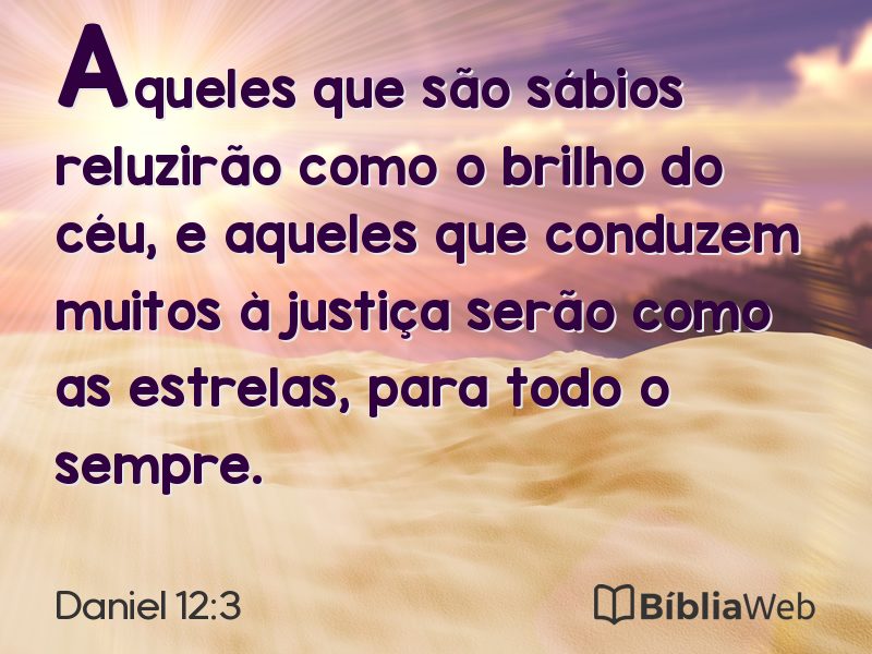 Daniel 12:3 em imagem para compartilhar