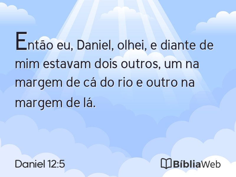 Daniel 12:5 em imagem para compartilhar