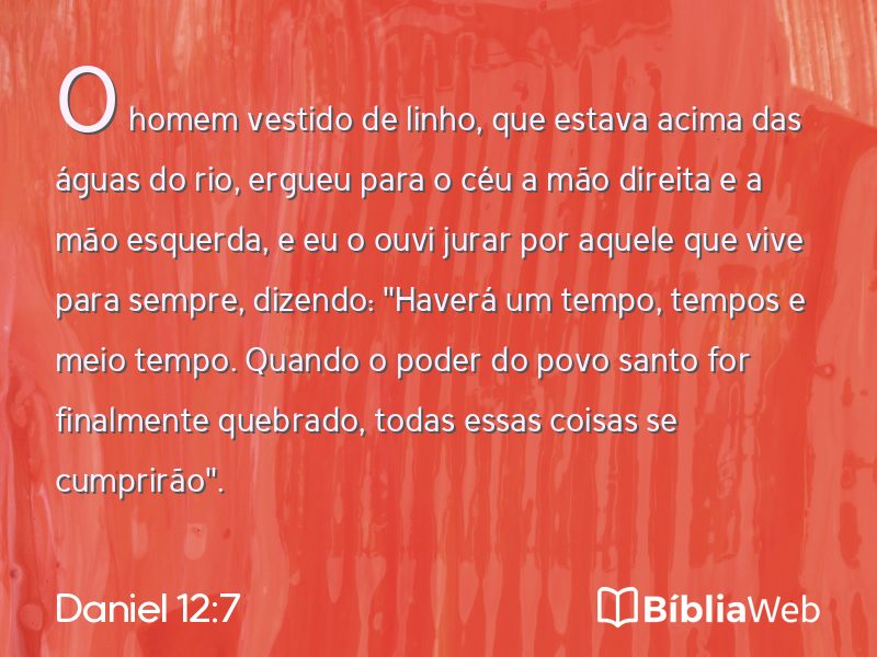 Daniel 12:7 em imagem para compartilhar
