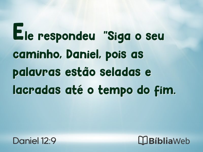 Daniel 12:9 em imagem para compartilhar