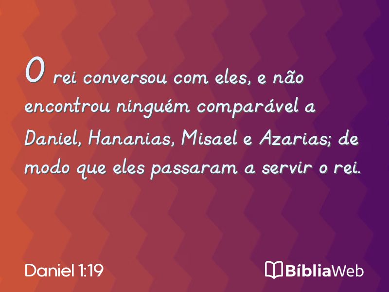 Daniel 1:19 em imagem para compartilhar