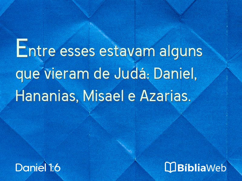 Daniel 1:6 em imagem para compartilhar