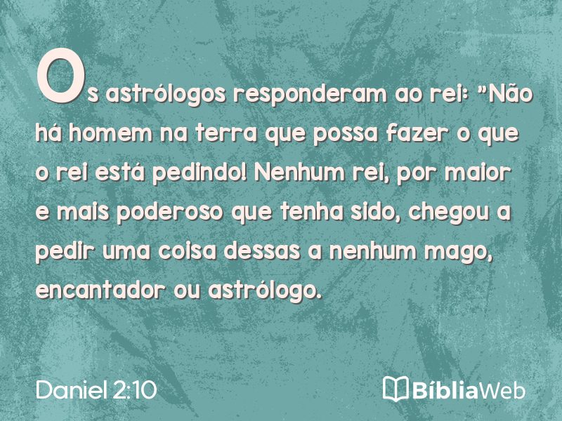 Daniel 2:10 em imagem para compartilhar
