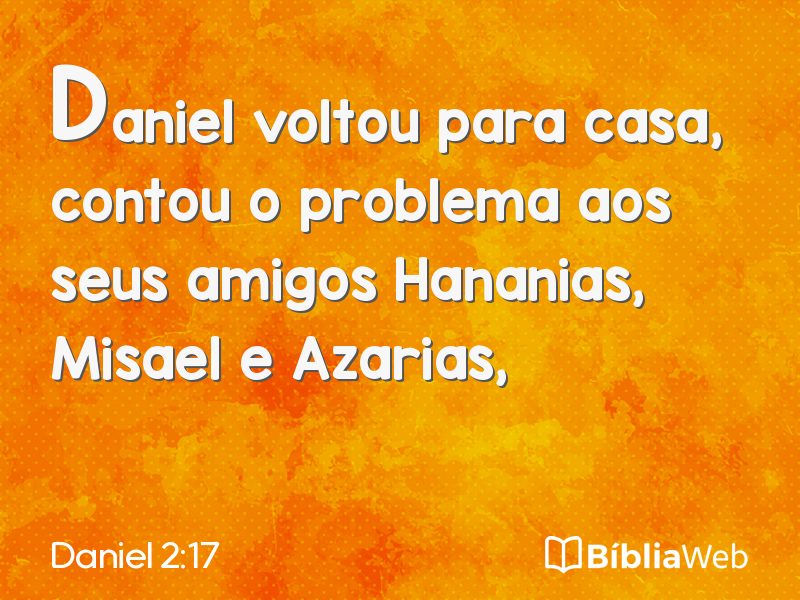 Daniel 2:17 em imagem para compartilhar