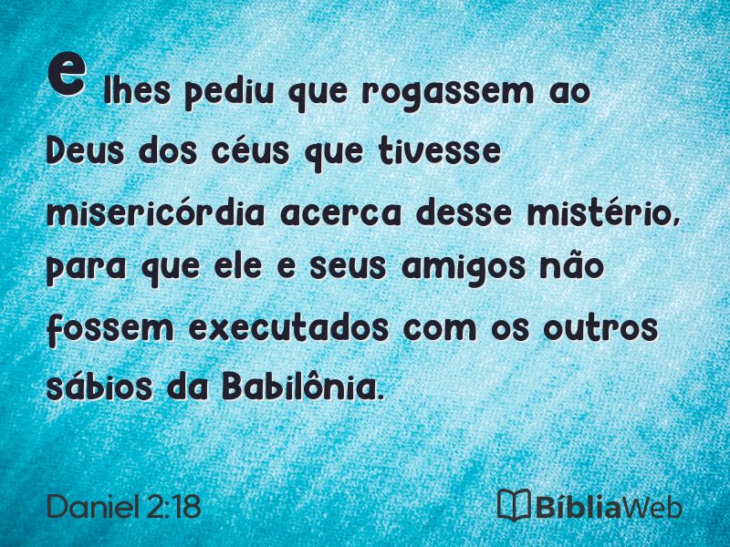 Daniel 2:18 em imagem para compartilhar