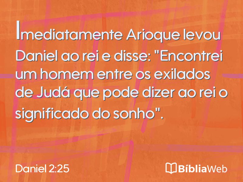 Daniel 2:25 em imagem para compartilhar