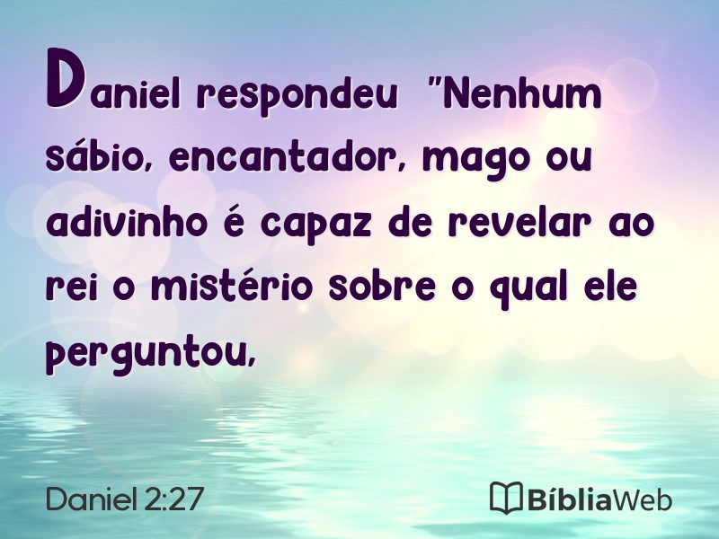 Daniel 2:27 em imagem para compartilhar