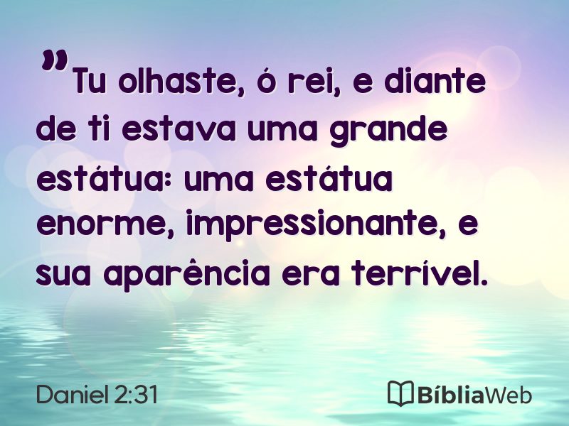 Daniel 2:31 em imagem para compartilhar
