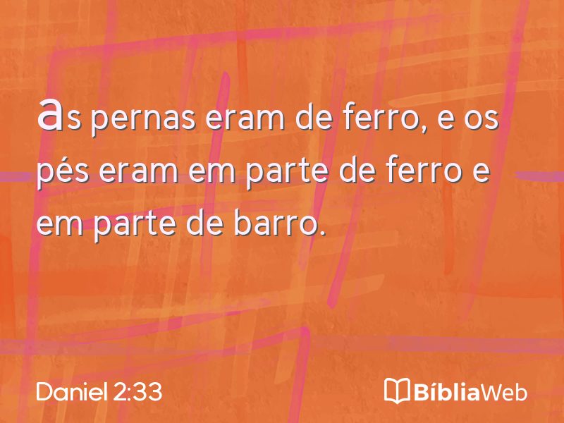 Daniel 2:33 em imagem para compartilhar