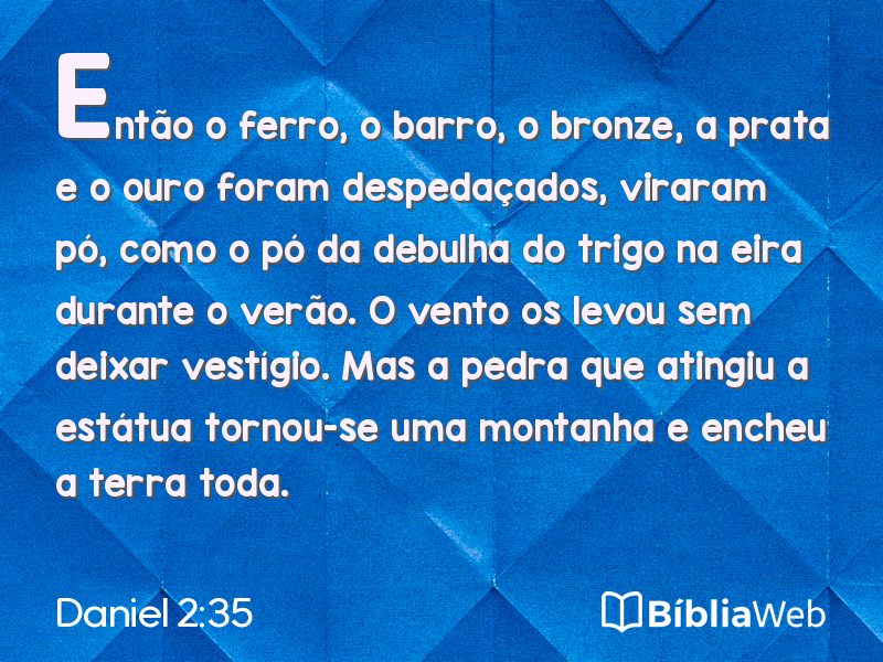 Daniel 2:35 em imagem para compartilhar