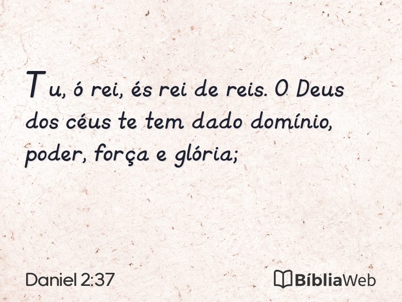 Daniel 2:37 em imagem para compartilhar