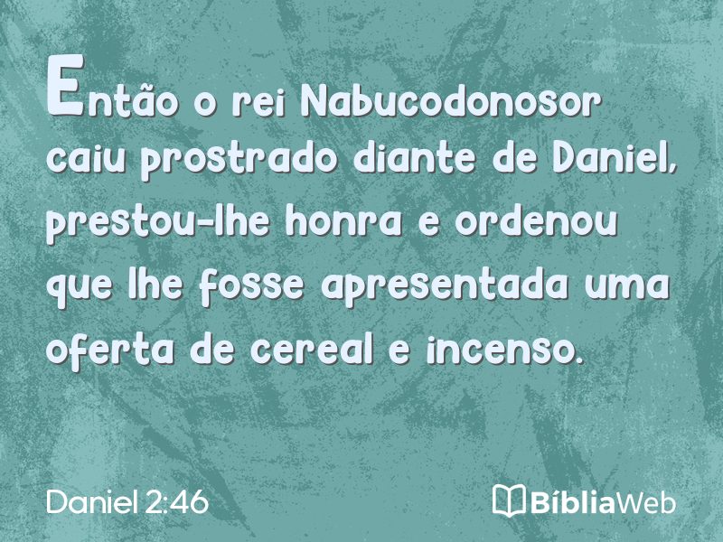 Daniel 2:46 em imagem para compartilhar