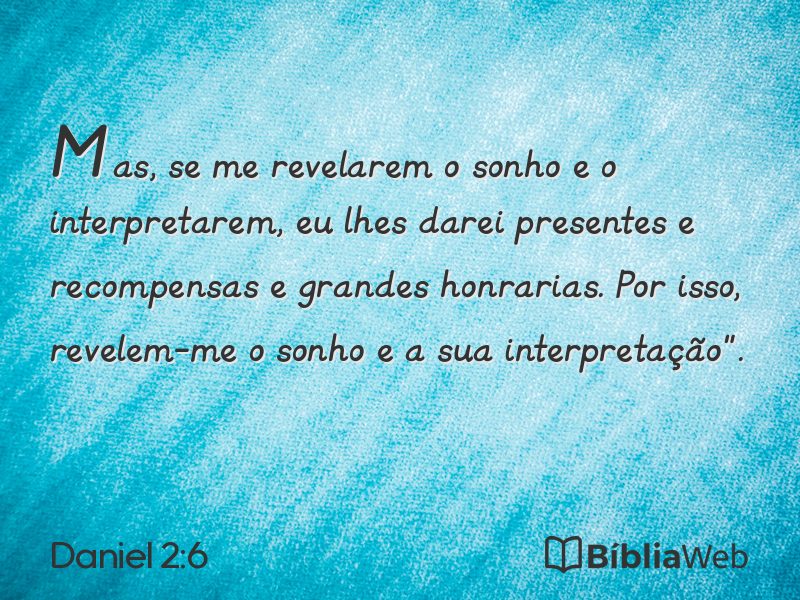 Daniel 2:6 em imagem para compartilhar