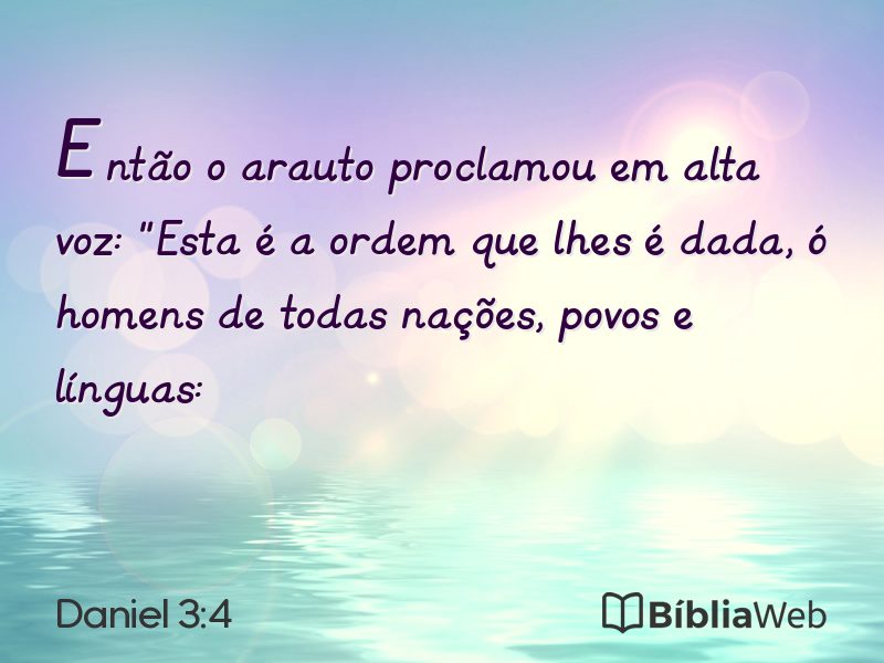 Daniel 3:4 em imagem para compartilhar