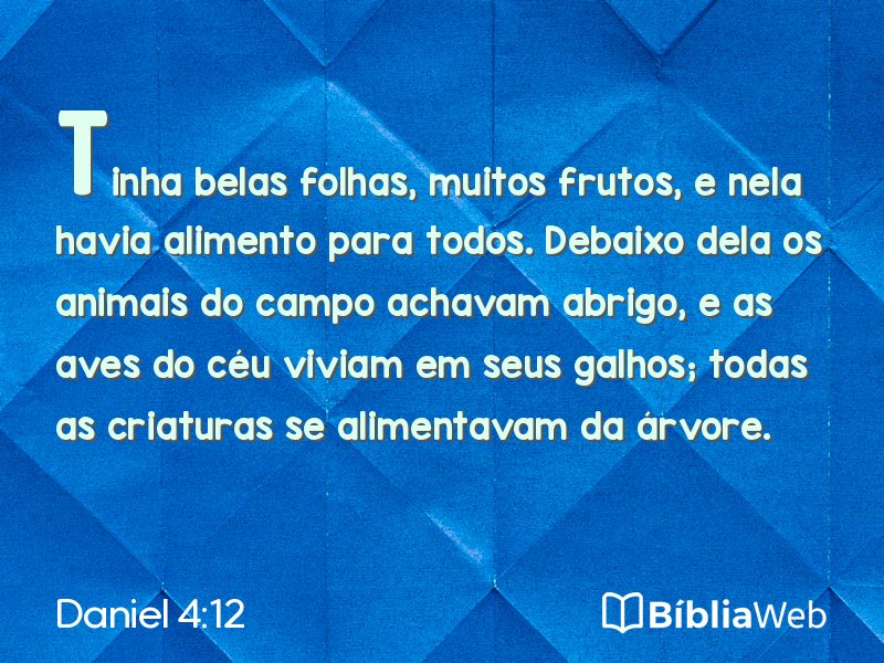 Daniel 4:12 em imagem para compartilhar
