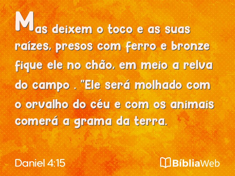 Daniel 4:15 em imagem para compartilhar