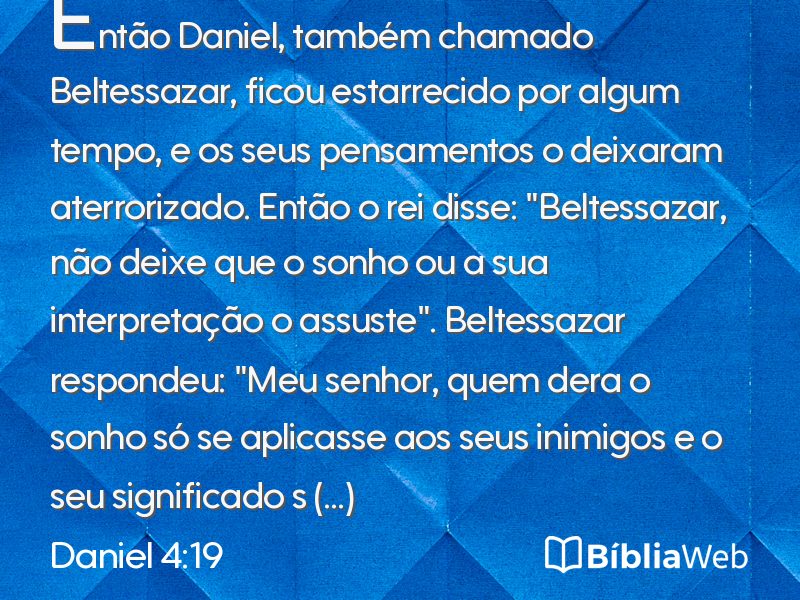 Daniel 4:19 em imagem para compartilhar