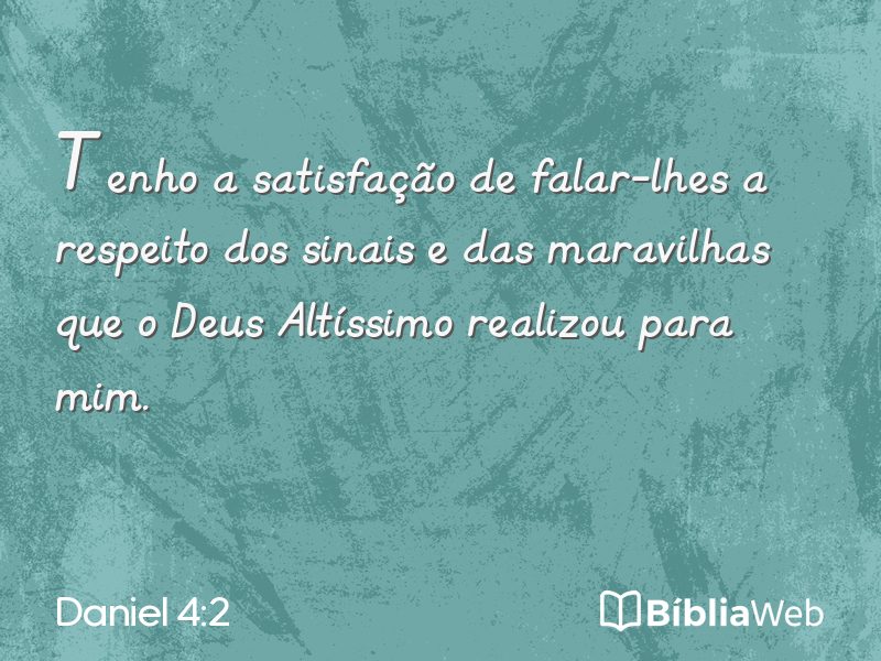 Daniel 4:2 em imagem para compartilhar