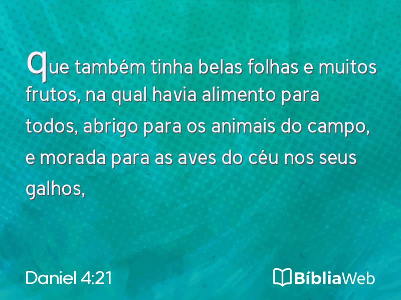 Daniel 4:21 em imagem para compartilhar