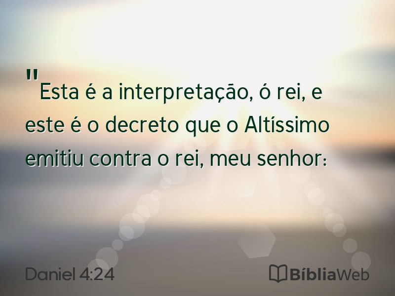 Daniel 4:24 em imagem para compartilhar