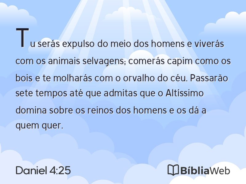 Daniel 4:25 em imagem para compartilhar