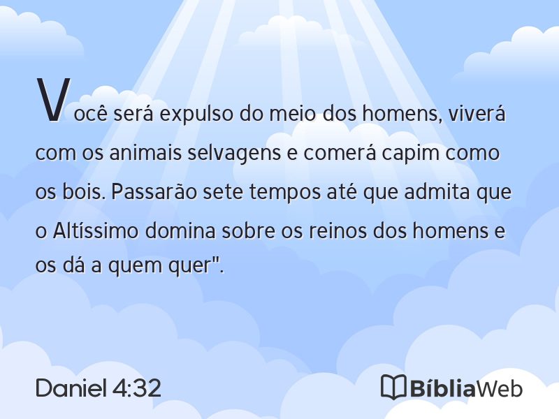 Daniel 4:32 em imagem para compartilhar