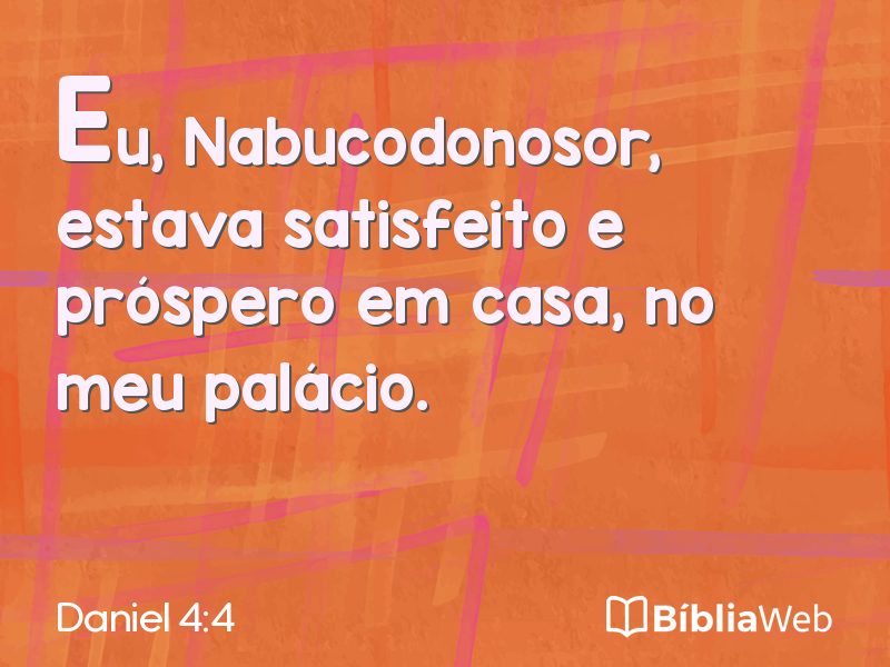 Daniel 4:4 em imagem para compartilhar