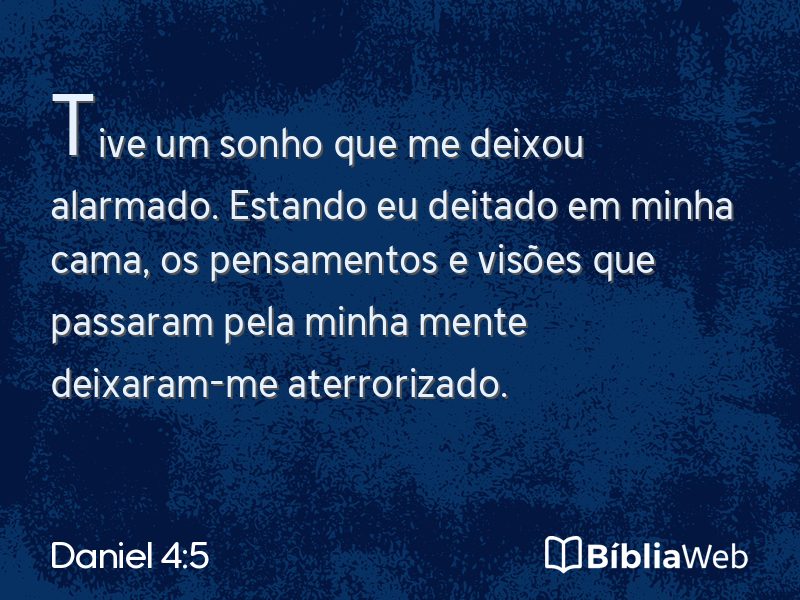 Daniel 4:5 em imagem para compartilhar