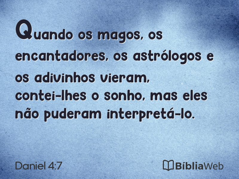 Daniel 4:7 em imagem para compartilhar