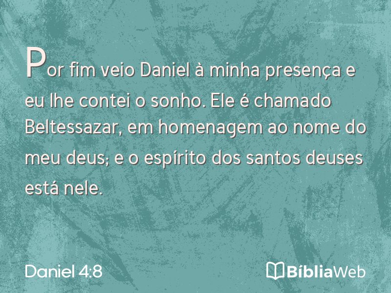 Daniel 4:8 em imagem para compartilhar