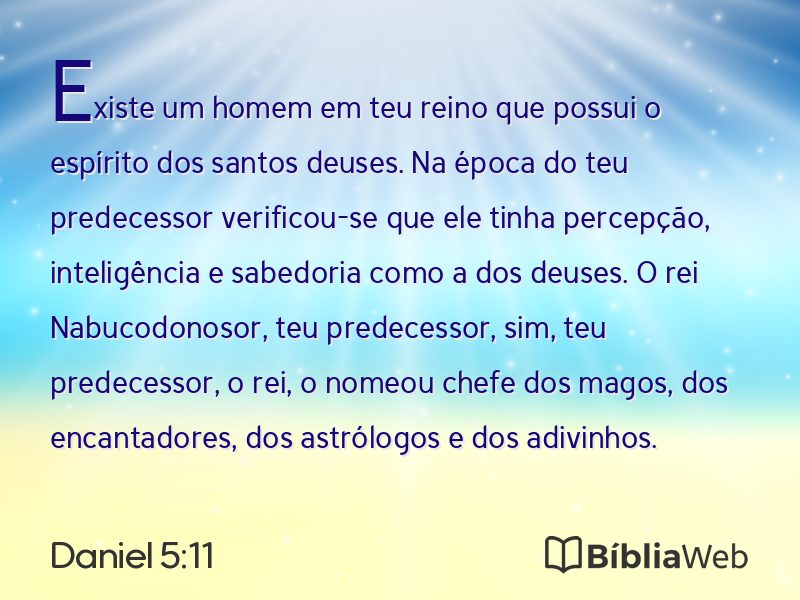 Daniel 5:11 em imagem para compartilhar