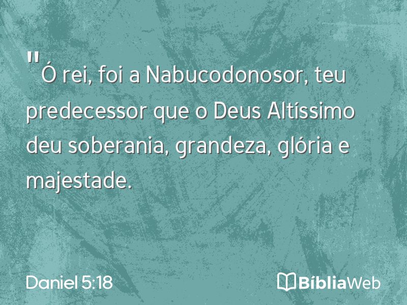 Daniel 5:18 em imagem para compartilhar