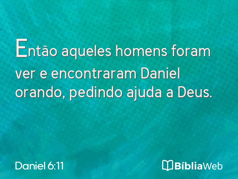 Daniel 6:11 em imagem para compartilhar