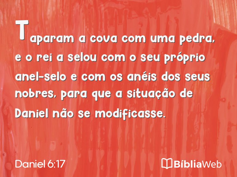 Daniel 6:17 em imagem para compartilhar