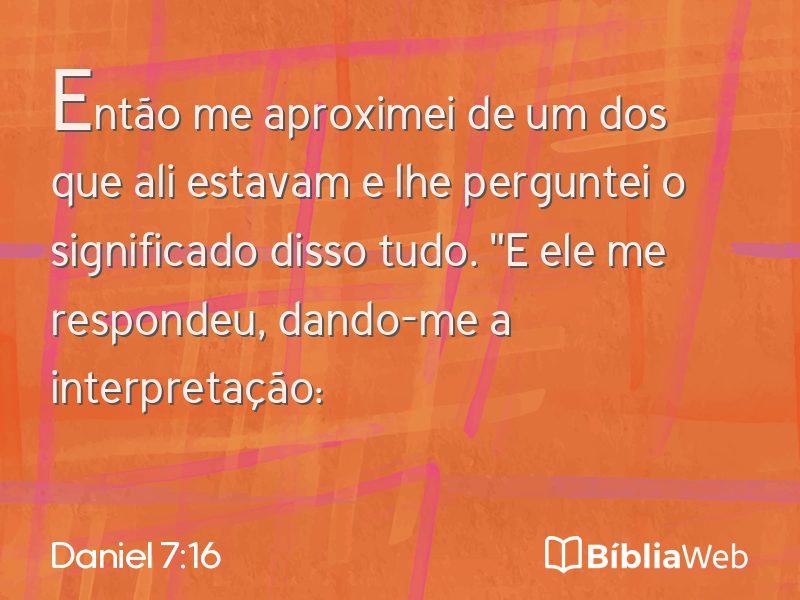 Daniel 7:16 em imagem para compartilhar