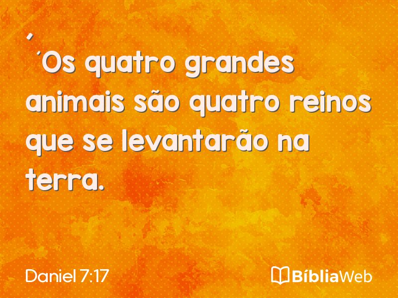 Daniel 7:17 em imagem para compartilhar