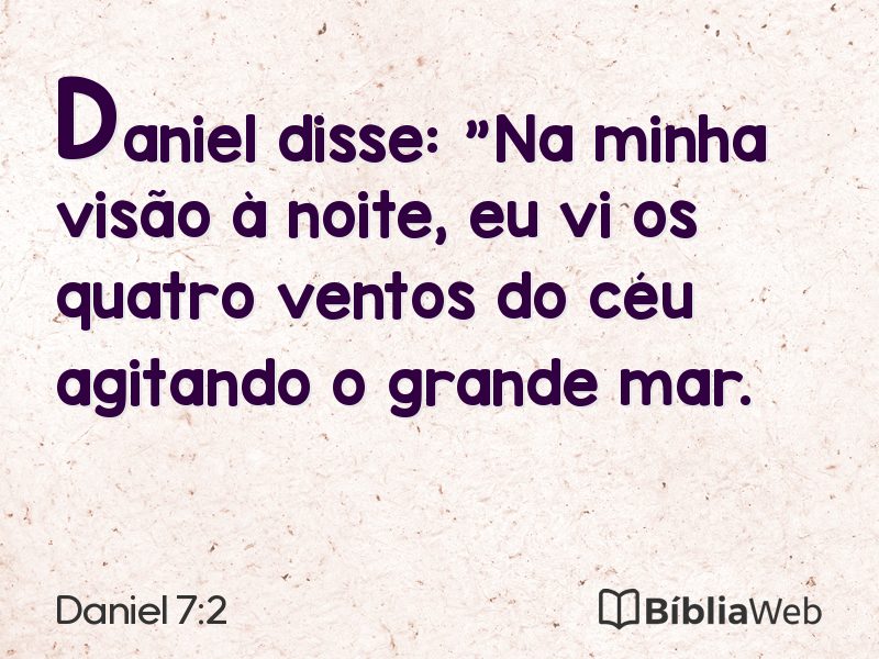 Daniel 7:2 em imagem para compartilhar