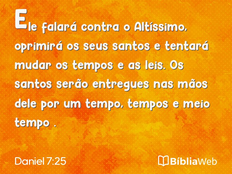 Daniel 7:25 em imagem para compartilhar
